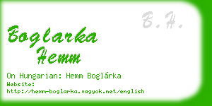 boglarka hemm business card